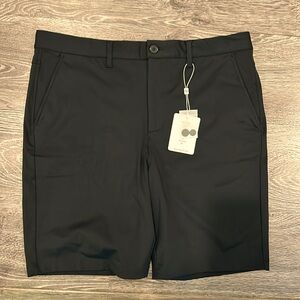 36 Waist, Black Graham Luxe Golf Shorts